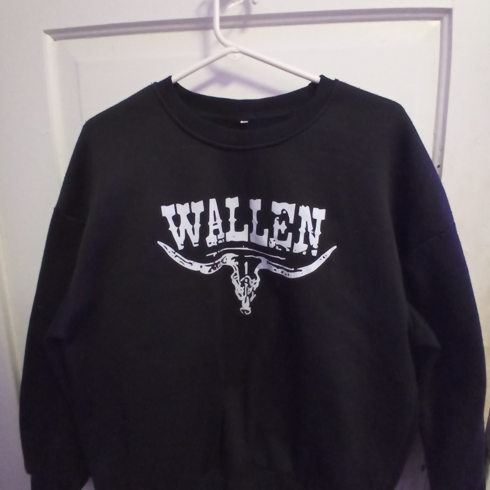 Black Womens Sweater Morgan Wallen